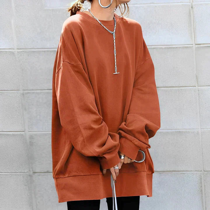 HELENA™ | WOMEN'S OVERSIZED TUNIC SWEATER WITH TUMMY COVERAGE