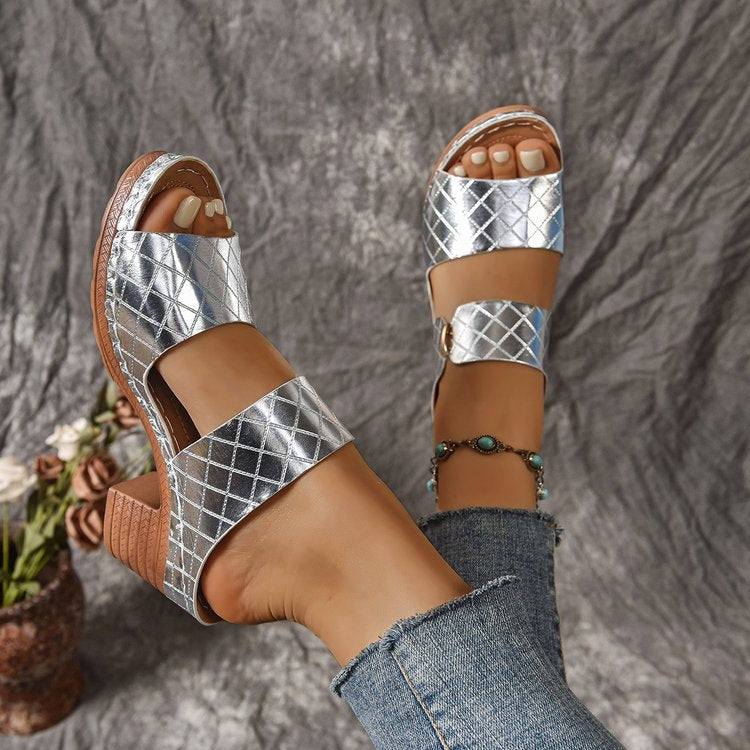 Antonella - Leather Quilted Heels